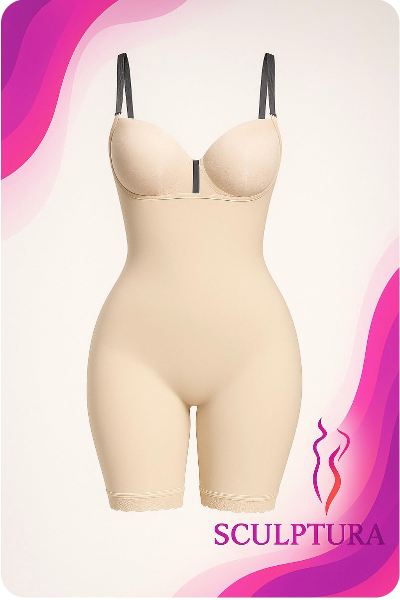 One-piece Shapewear With Tummy Straps